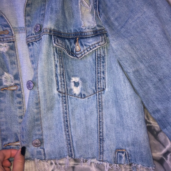 ripped denim jacket - Picture 3 of 3
